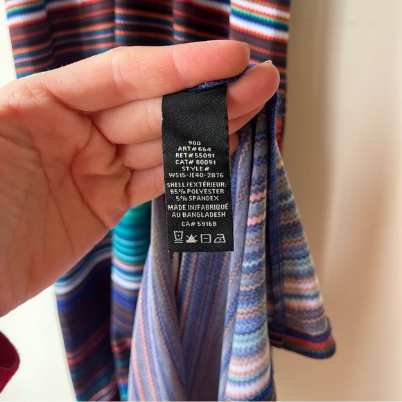 Jessica Striped multicolour sleeveless maxi dress size 4 lightweight stretch - Picture 6 of 10